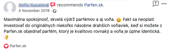 parfen skusenosti