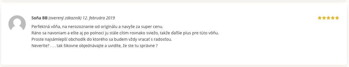 parfen skusenosti